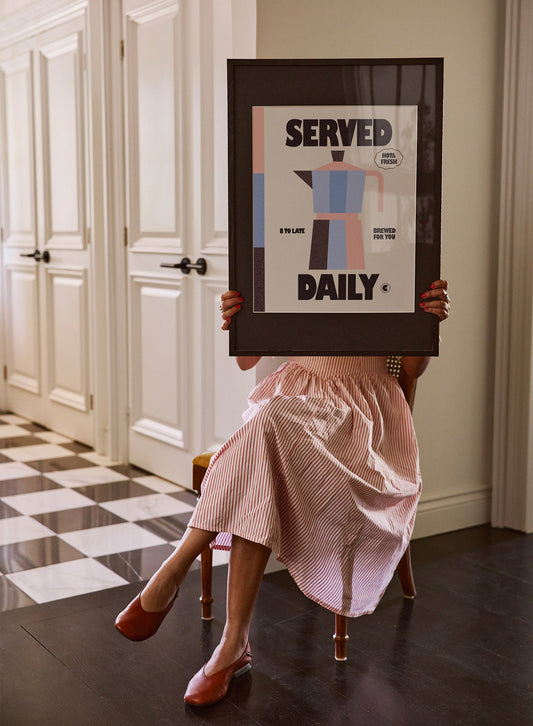 Served Daily, Poster